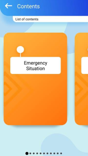 List of Contents Emergency Situation