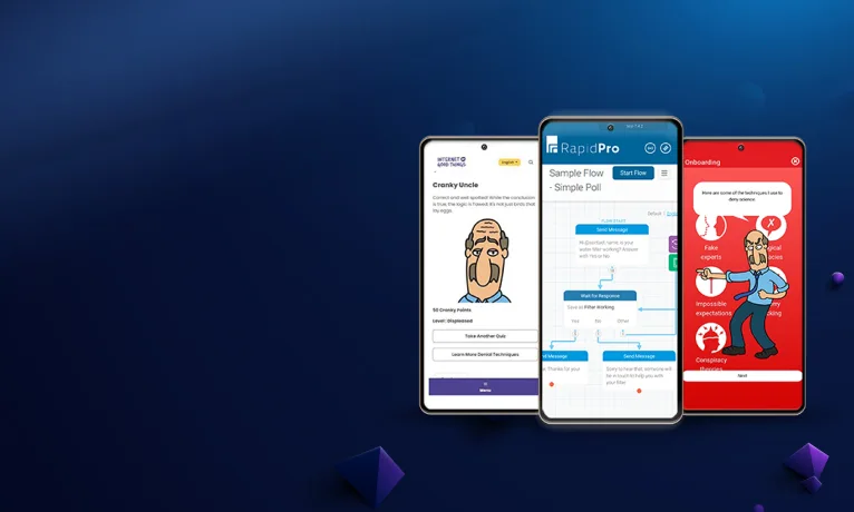 Thumbnail of IoGT, RapidPro, and Cranky Uncle Game Integration portfolio