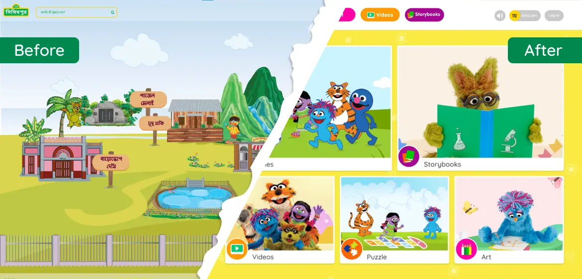 Riseup Labs Redesigned the Sisimpur Web Portal