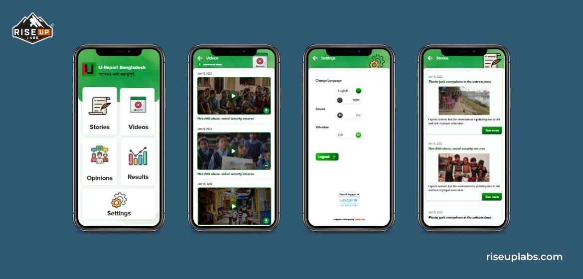 Features of U-Report Bangla Version app